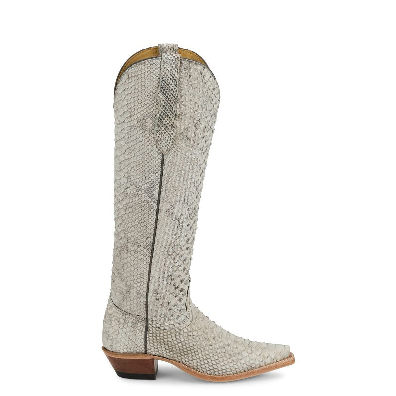 Python Leather Cow Boy Boots