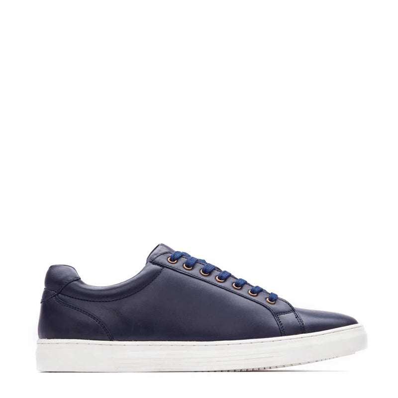 Handmade Leather Lace-Up Black Sneaker