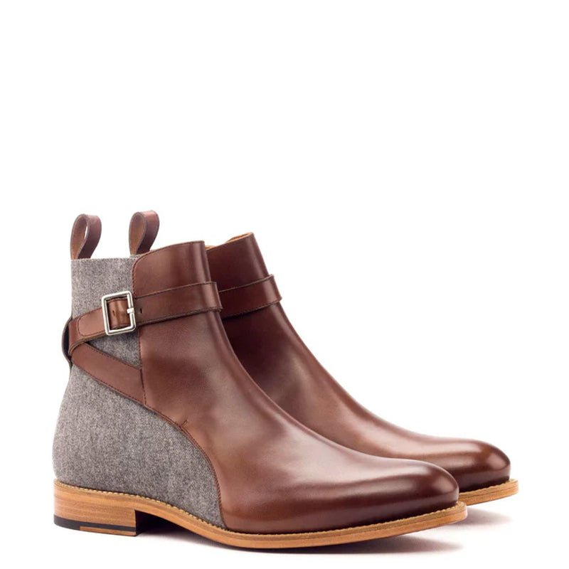 Men Handmade Custom Leather Black Jodhpur Boot