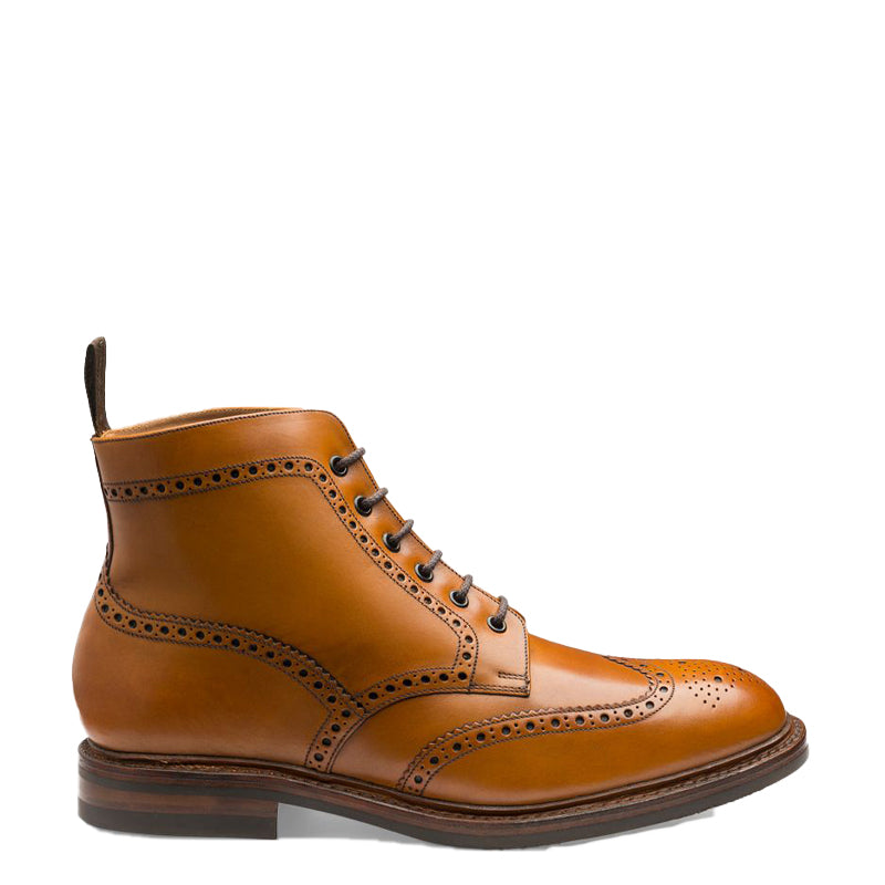 Leather Lace Up High Ankle Boots