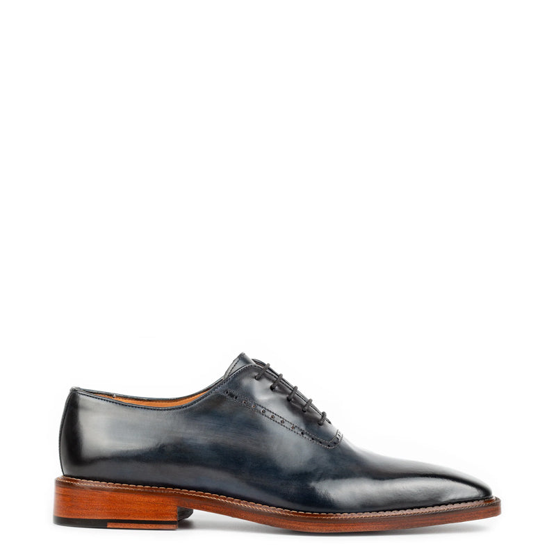 Pure Leather Handmade Wholecut Oxford Shoe Olive