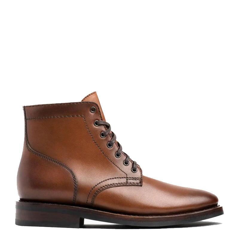 Mens Italian Leather High Top Lace Up Boots