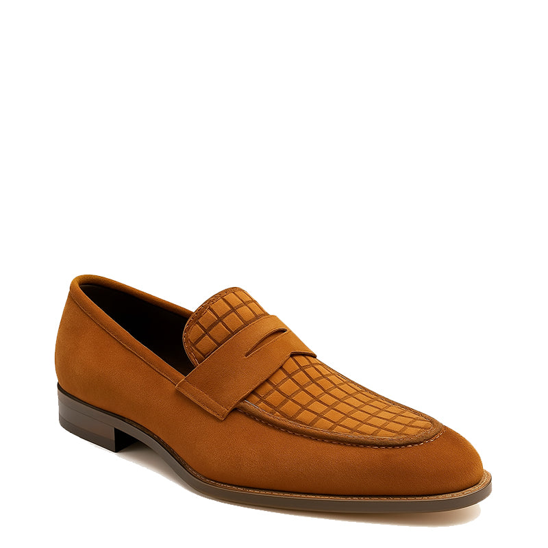 Suede Royale Leather Printed Loafer