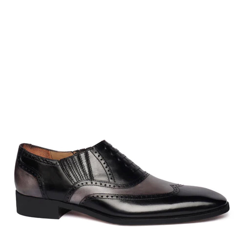Leather Square Toe Lace-Up Oxford Olive Green Shoe