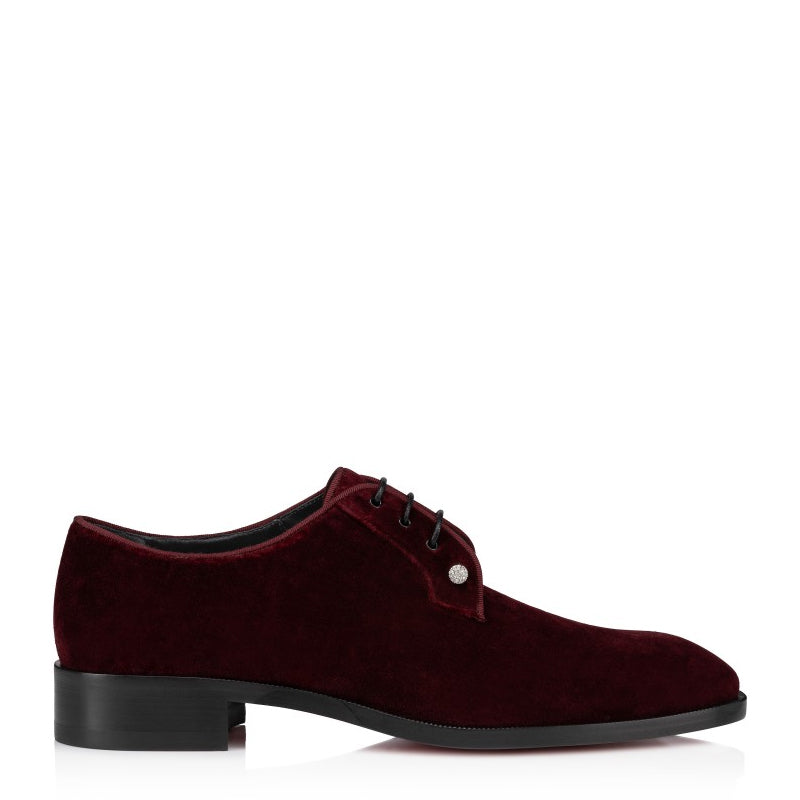 Men Suede Velvet Leather Black Derby Shoe
