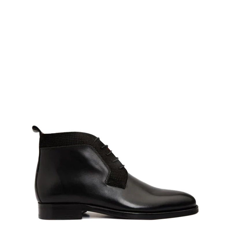 Brown Leather Derby Lace Up Men Boot