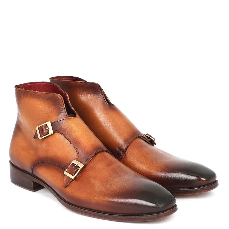 Pure Handmade Leather Double Monkstraps Shoe
