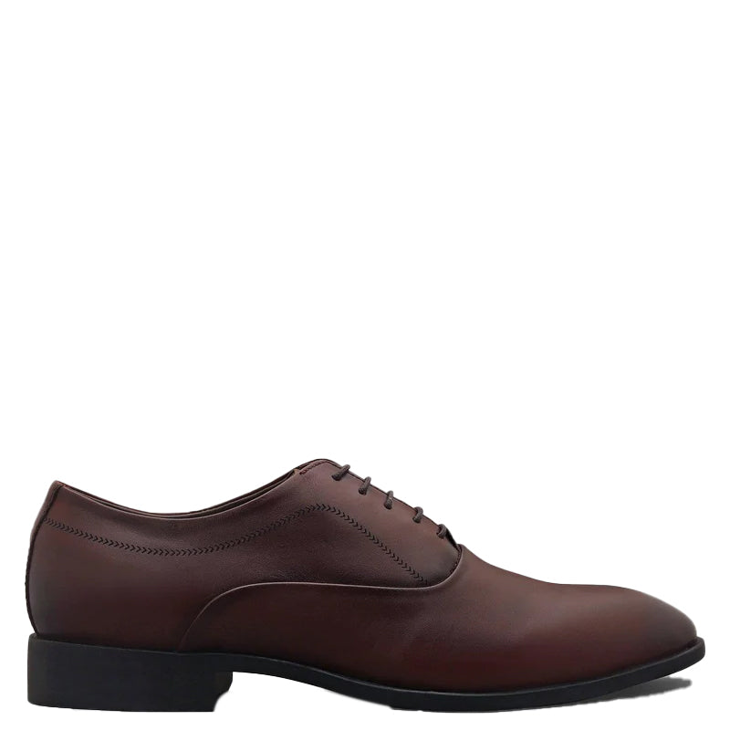 Men Solid Leather Lace UP OxFord Shoes