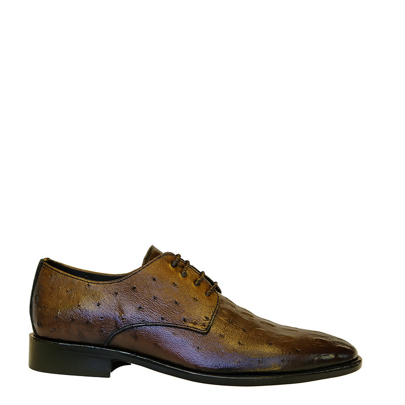 Luxury Textured Lace up Dress Shoes with Pointed Toe
