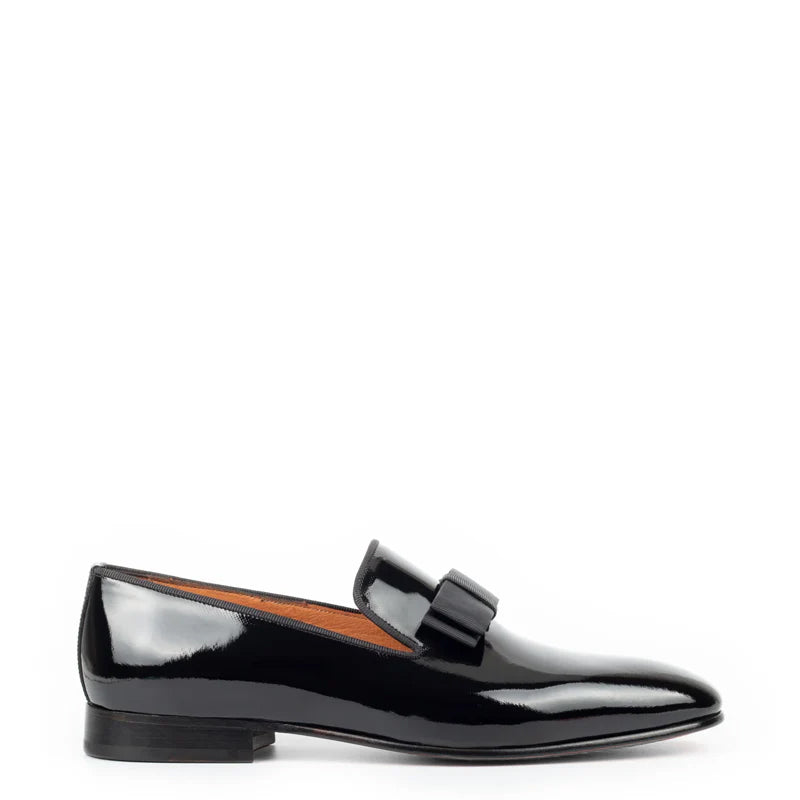 Pure Leather Patent Shiny Blue Loafer