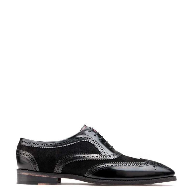 Wingtip Leather Oxford Shoe For Men