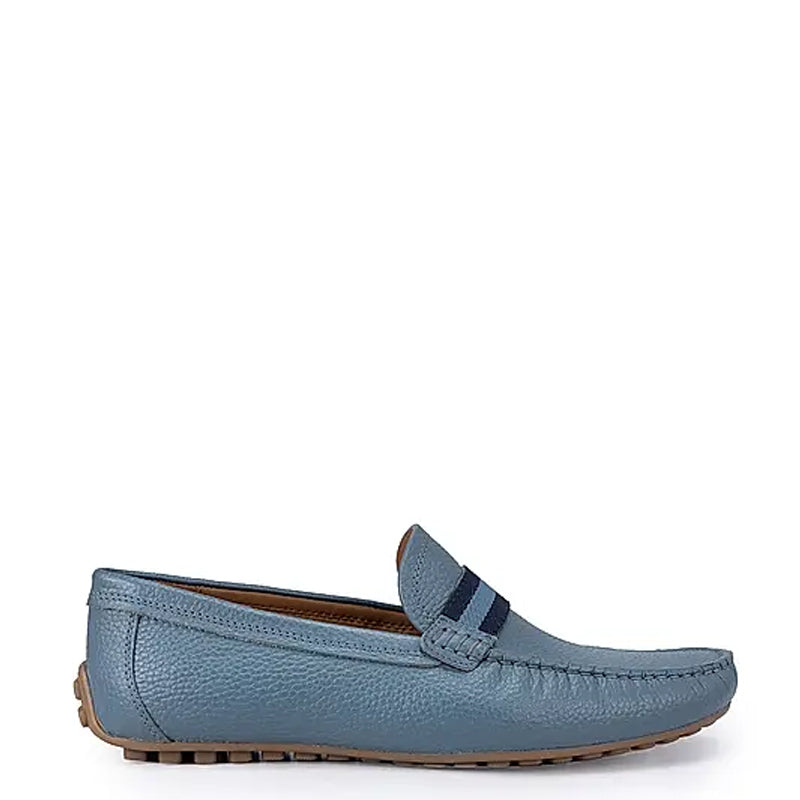 Premium Handmade Leather Moccasins Formal Grey Loafer