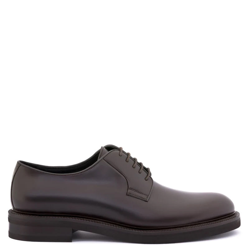 Premium Lace Up Leather Derby Brown Shoe