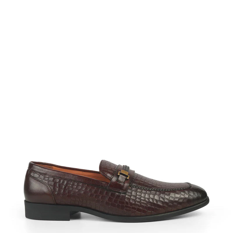 Men Crocodile Pattern Leather Stylish Loafer