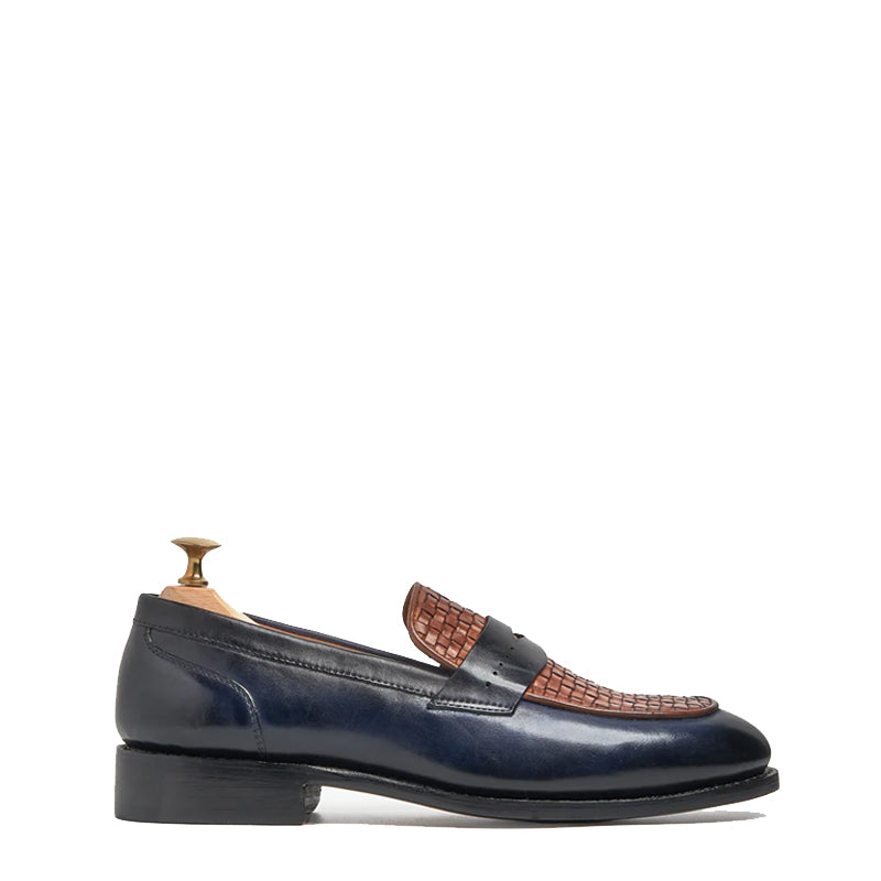 Leather Stacked Loafers for Man