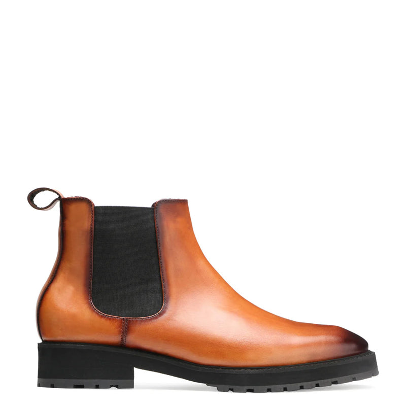 Luxury Mid-Top Leather Chelsea Boot