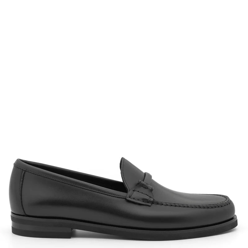 Classy Slip On Leather Black Loafer