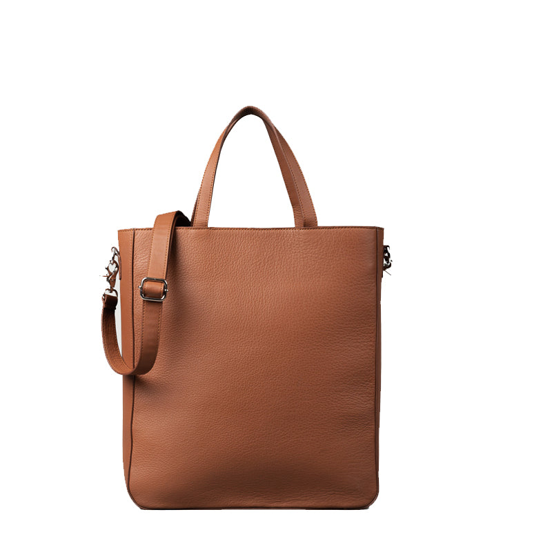 The Poet Leather Tote Black Bag