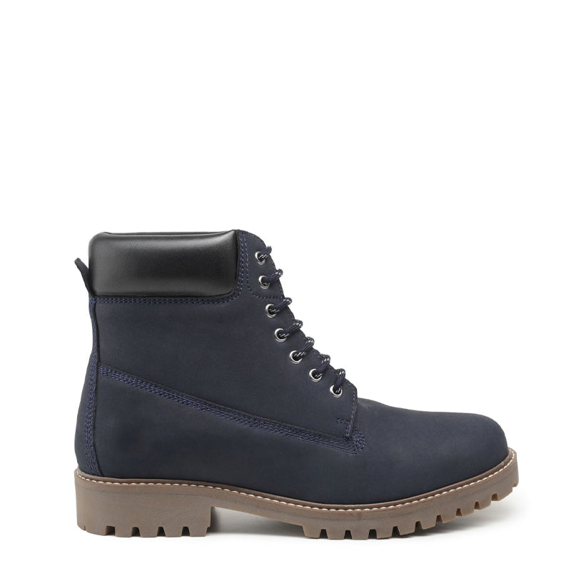 Urban Leather Lace-Up High Ankle Boot