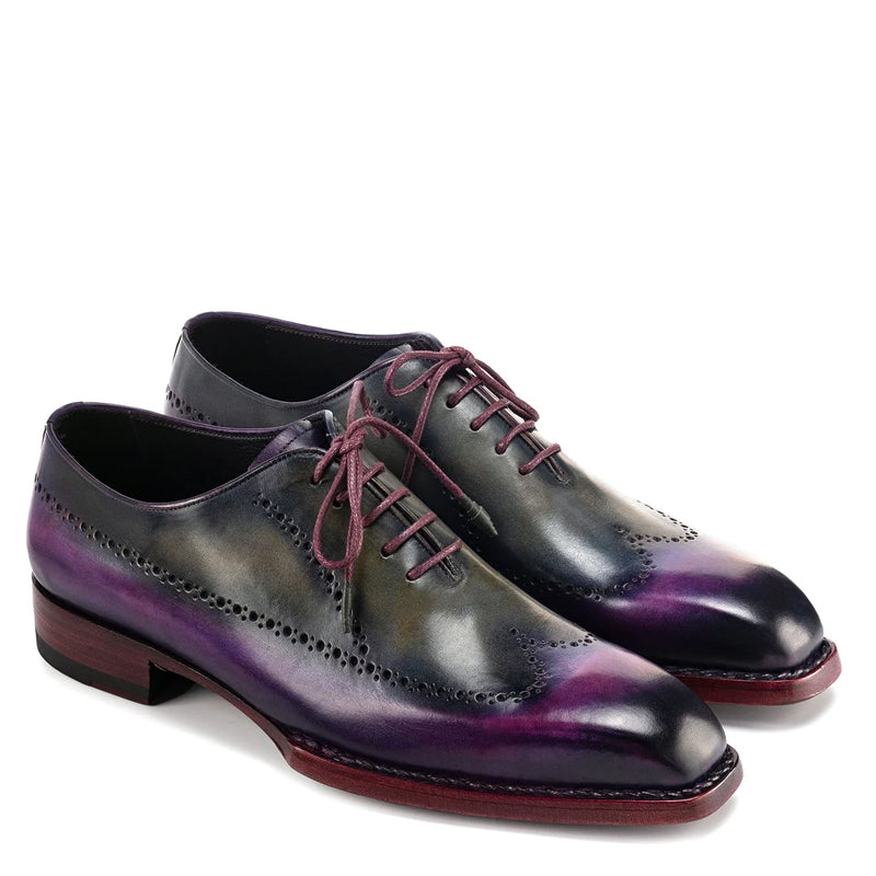 Leather Wingtip Lace Up Oxford Shoes