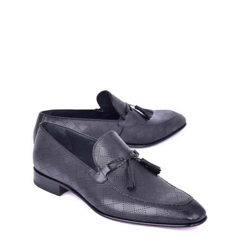 Tassel Trimmed Calfskin Loafers