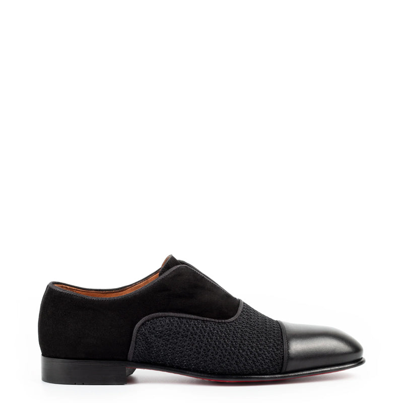 Men Suede Cap-Toe Leather Oxford Shoe