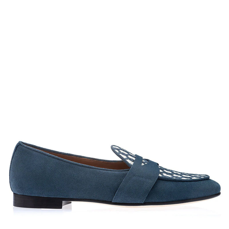 Belgian Suede Slip On Loafers