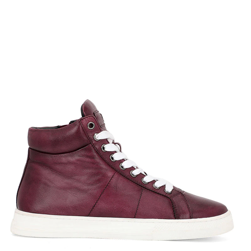 Lace-Up Leather Handcrafted Blue Sneaker