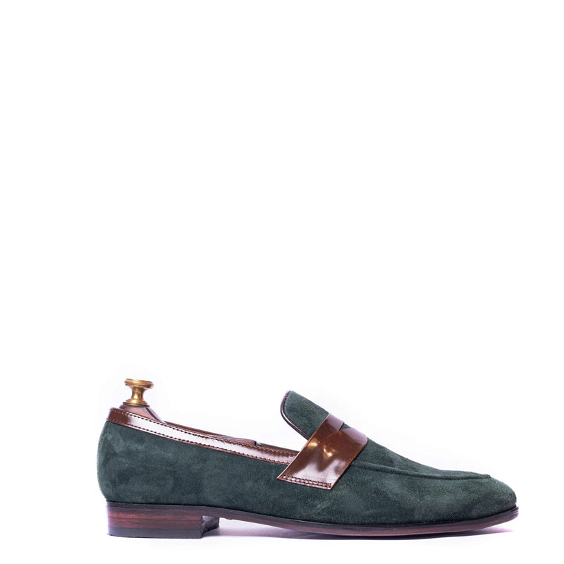 Classic Penny Suede Handmade Leather Loafer