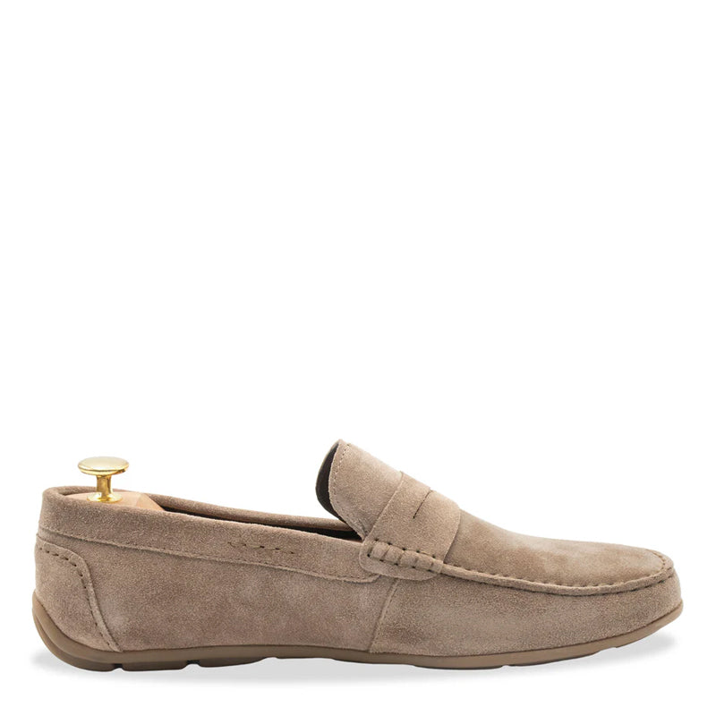 Gregores Suede Penny Moccasin