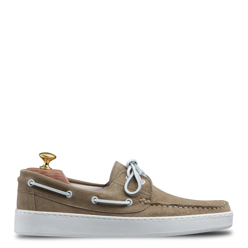 Suede Lace Up Custom Tan Handmade Loafer