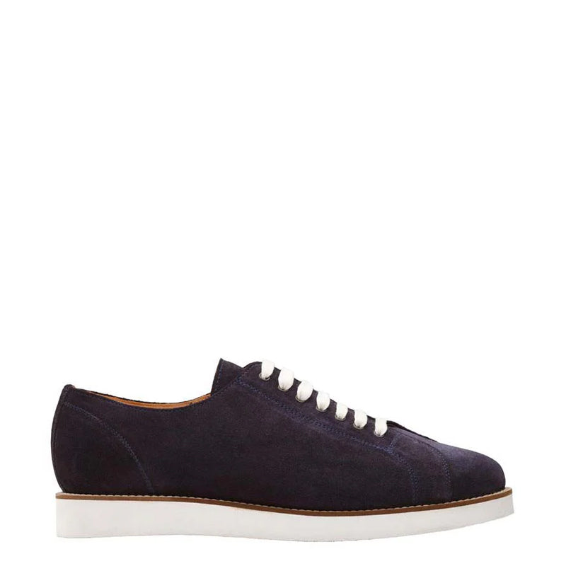 Classic Suede Lace-Up Dark Brown Sneaker
