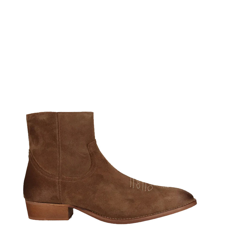 Luxury Design Stylish Suede Leather Side-Zipper Boot