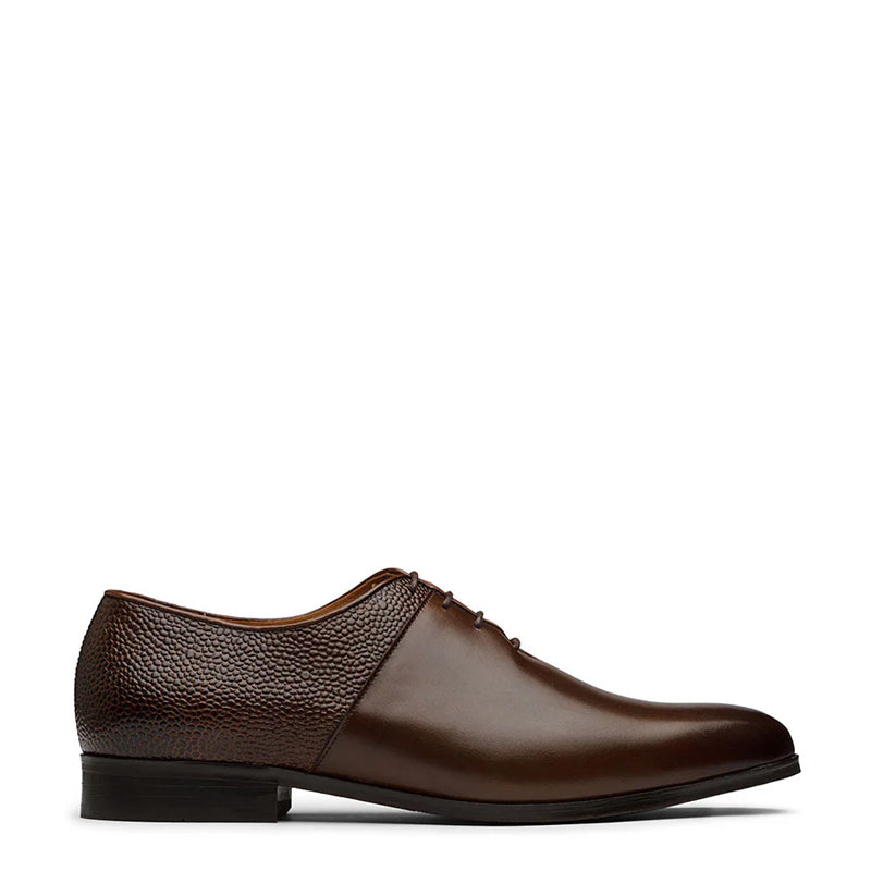 Double Textured Luxury Leather Oxford Shoe