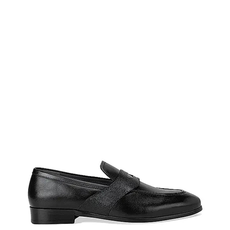 Men Classic Polished Leather Penny Brown Loafer