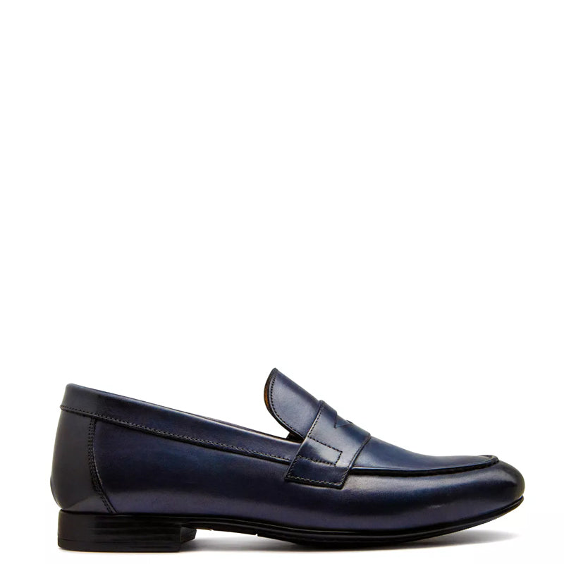 Penny Leather Carlos Loafer Blue For Men
