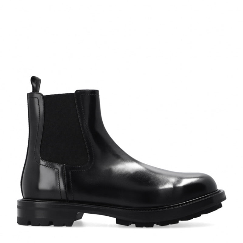Leather Mid Top Chelsea Boots