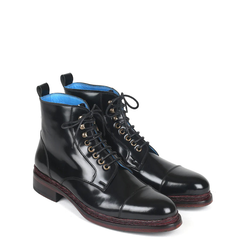 Men Polished Leather Ankle Boot
