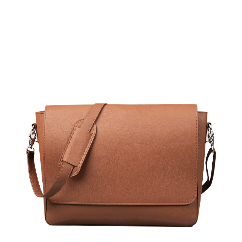Carismatico Leather Messenger Black Bag For Men