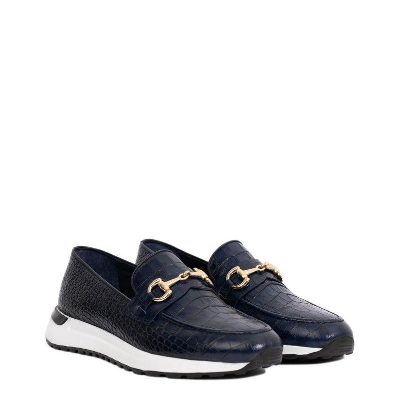 Crocodile Leather Loafer Men s Shoe