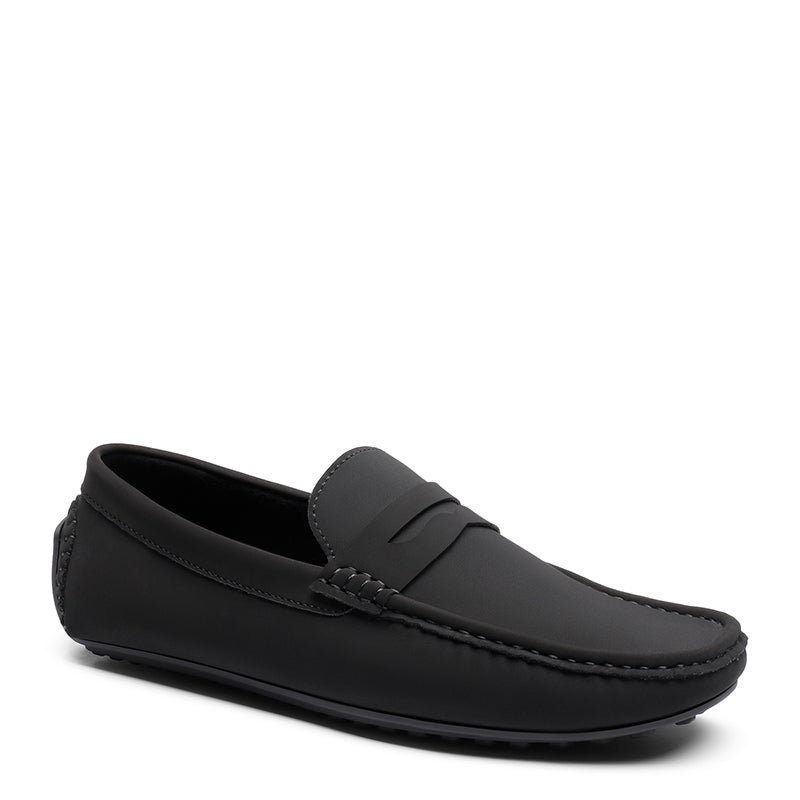 Heritage-Style Suede Moc Toe Penny Loafer