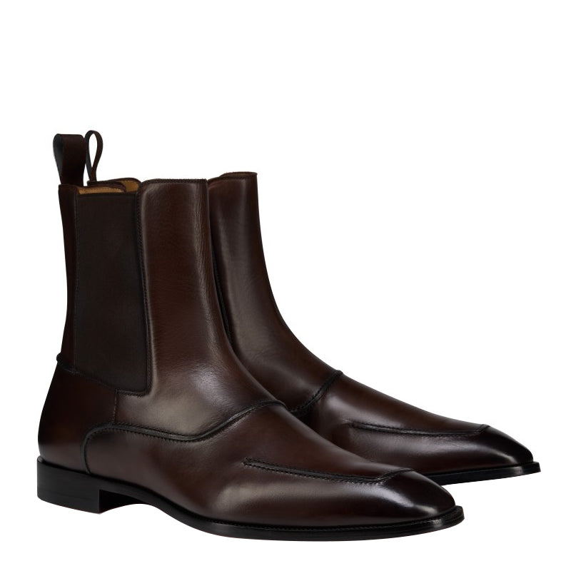 Classic Chelsea Leather Pointed Italian Boot