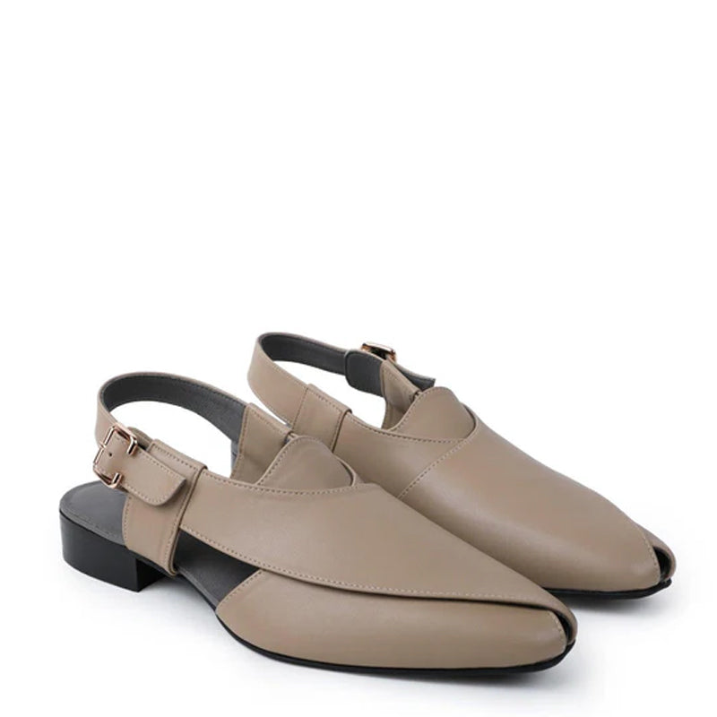 Premium Classic Leather Peshawari Brown Sandal