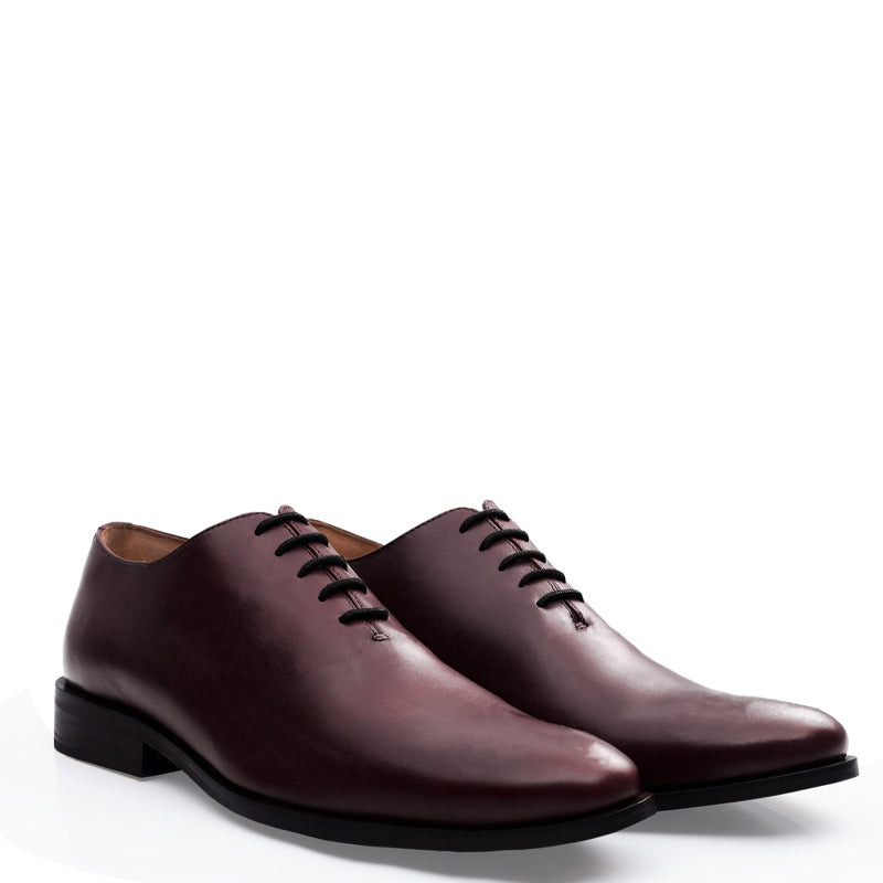 Classic Plain Wholecut Leather Oxford Shoe Tan