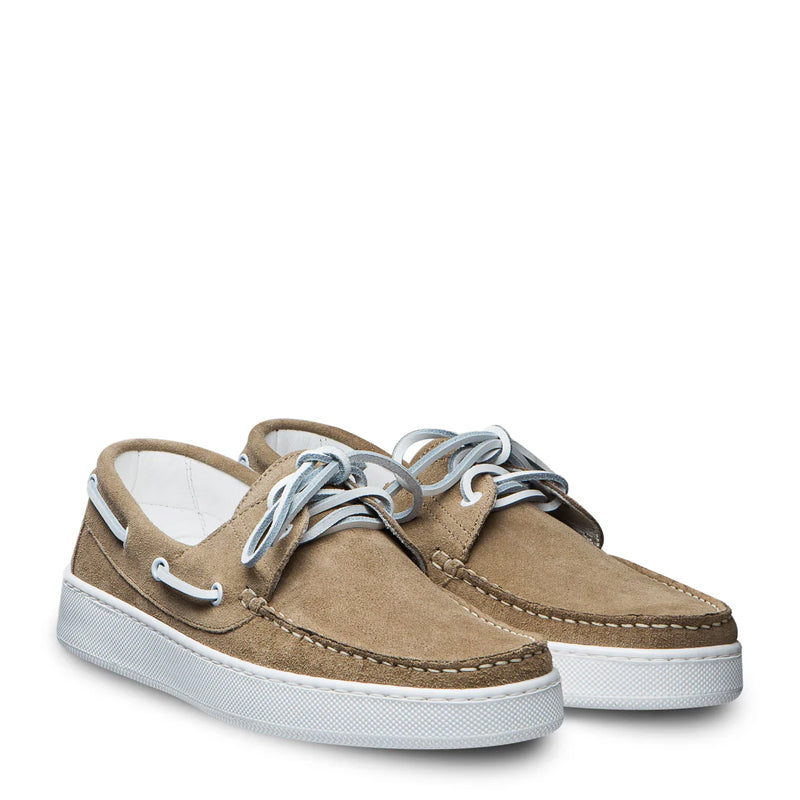 Suede Lace Up Custom Tan Handmade Loafer