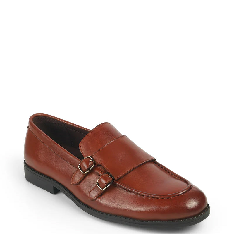 Classic Pure Leather Double Monkstraps Shoe