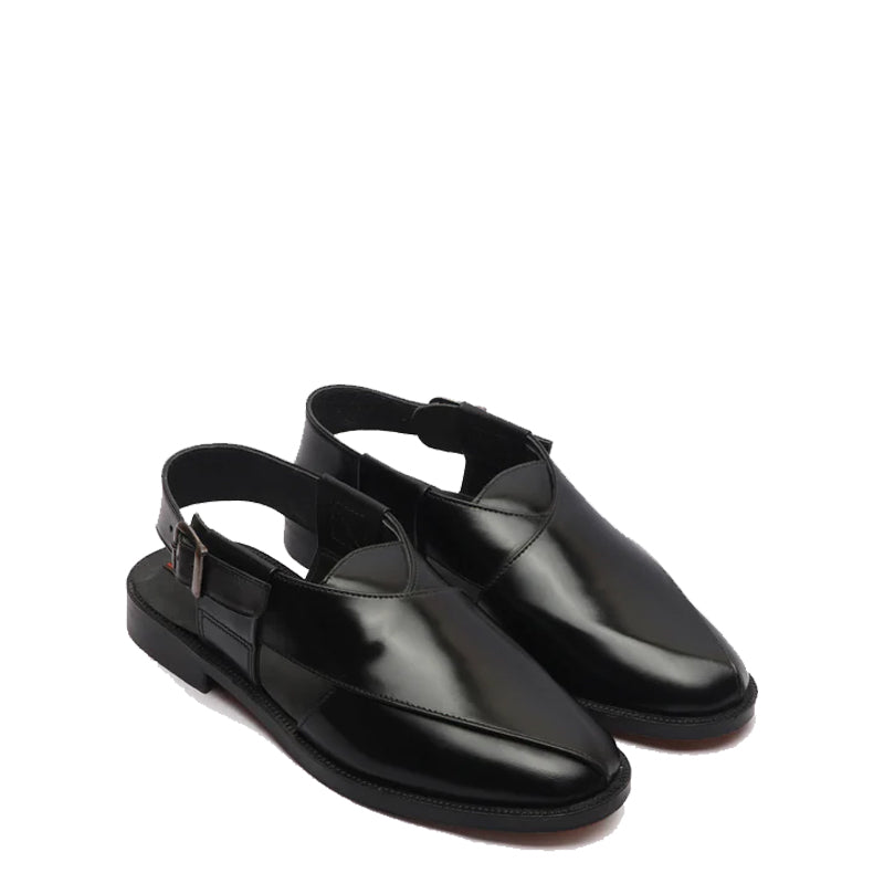 Ethnic Back Strap Leather Peshawari Brown Sandal