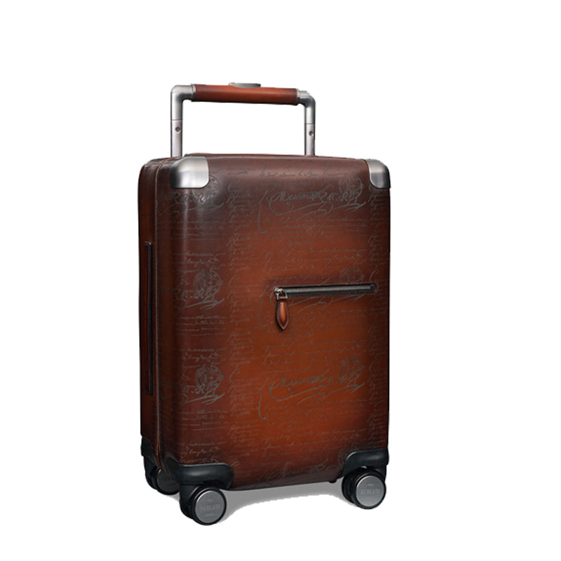 Luxury Eel Leather Trolley Case