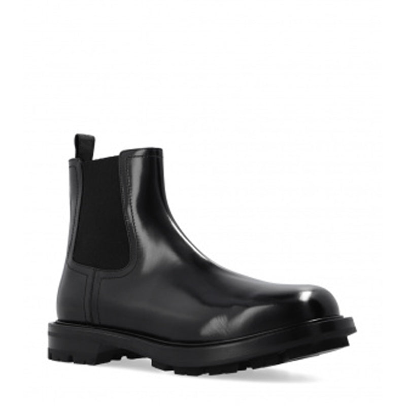Leather Mid Top Chelsea Boots