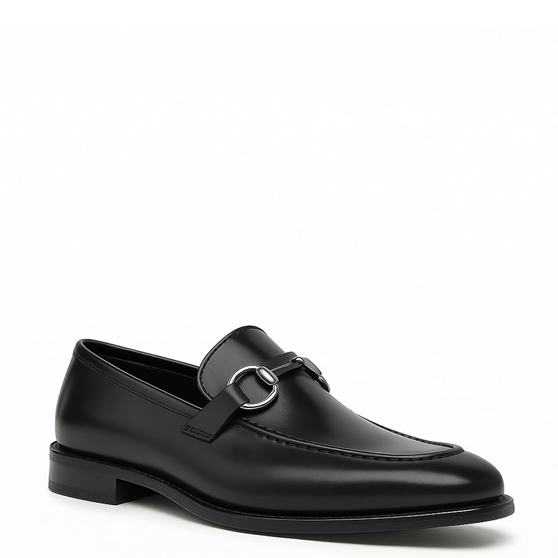 Men s Horse bit Leather Buckle Loafer